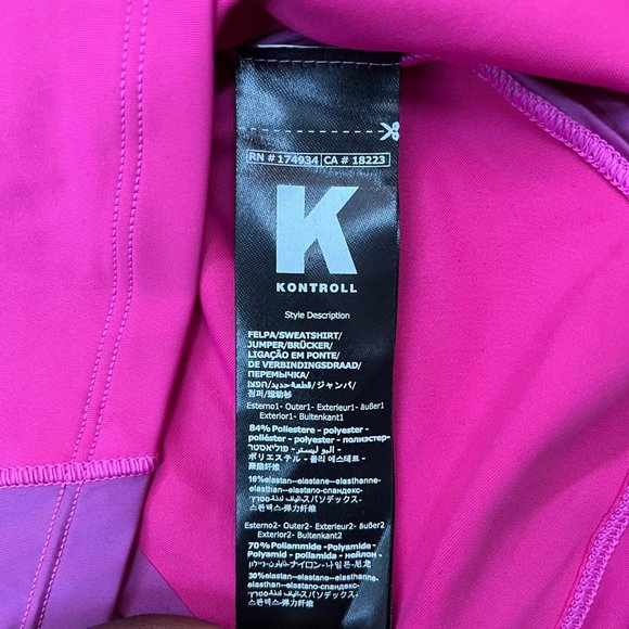 NWT Kontroll by kappa 2 piece matching set activewear shirt & Trouser pant top t - Picture 5 of 10